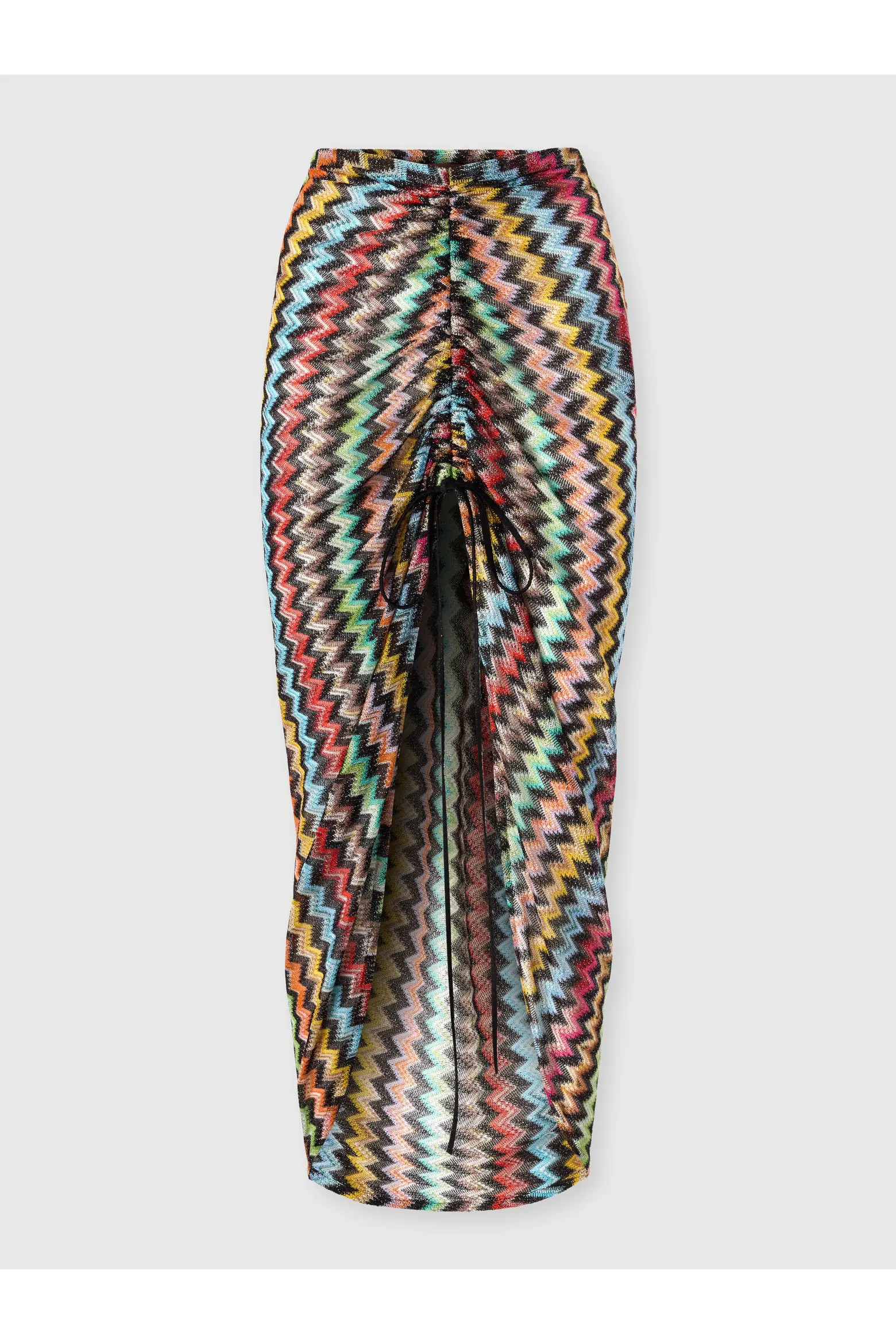 Missoni Ruched Long Skirt In Lam\u00e9 Viscose With Micro Zigzag Pattern (Women) | Nordstrom | Nordstrom