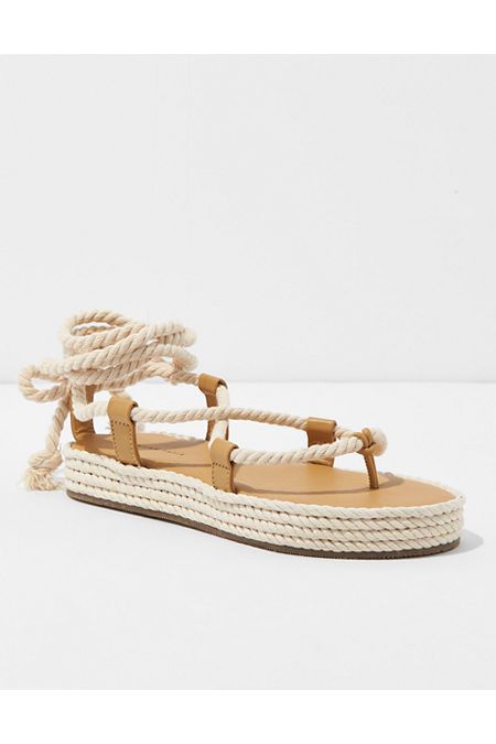 AE Lace-Up Rope Sandal | American Eagle Outfitters (US & CA)