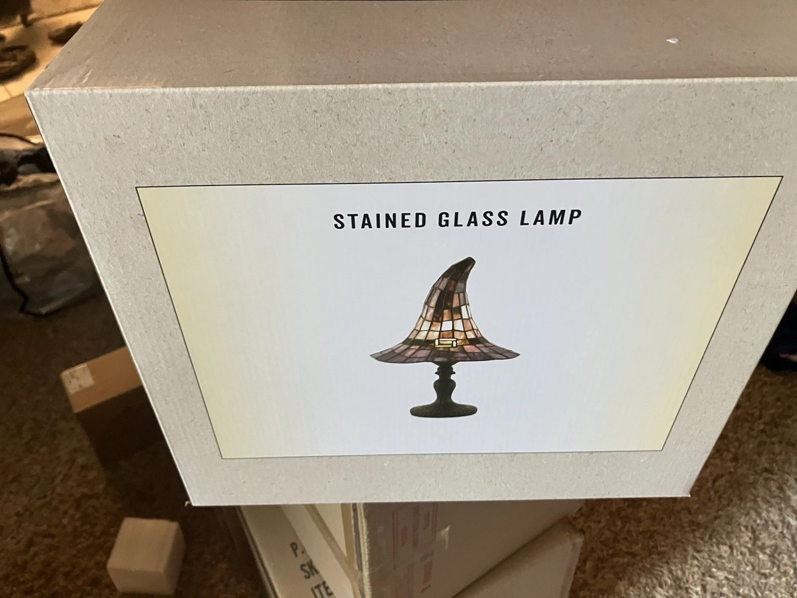 Cracker Barrel 2026 Stained Glass Witch Hat Lamp Halloween Decor IN HAND | eBay | eBay US