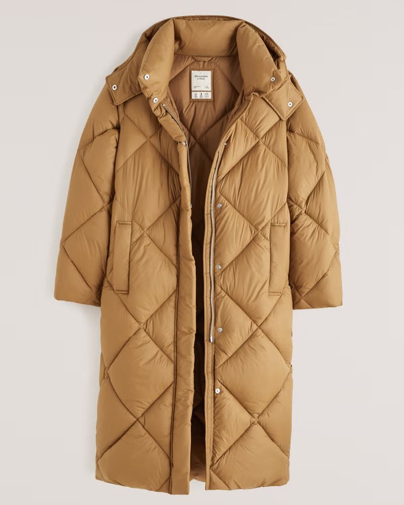Women's A&F Ultra Long Quilted Puffer | Women's | Abercrombie.com | Abercrombie & Fitch (US)