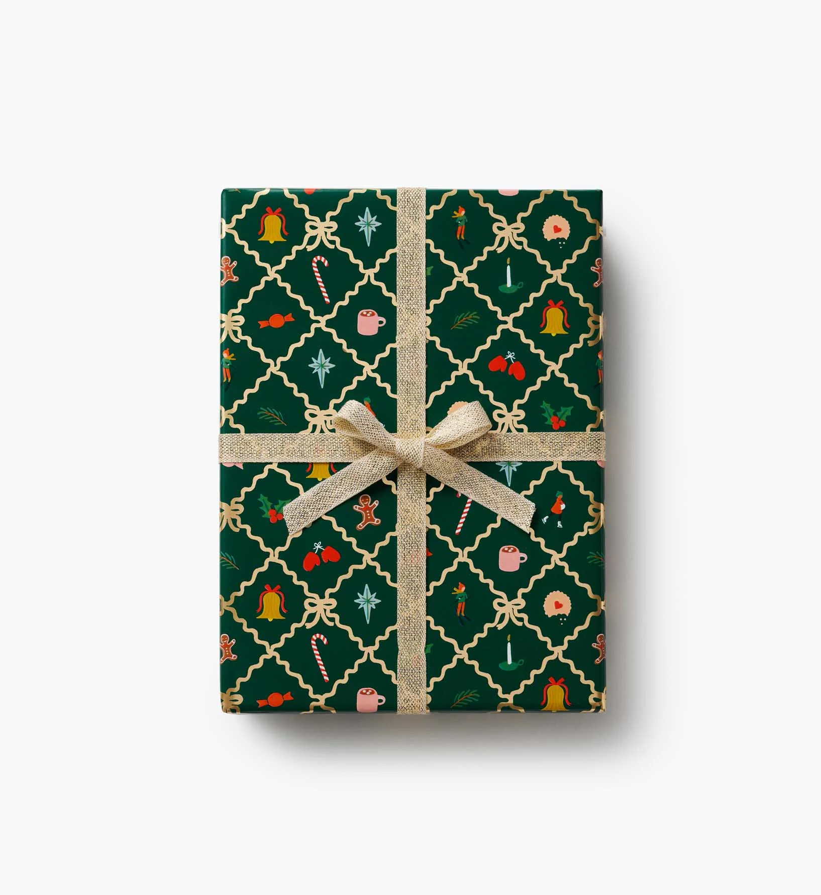 Holiday Wrapping Roll - Holiday Argyle | Rifle Paper Co.