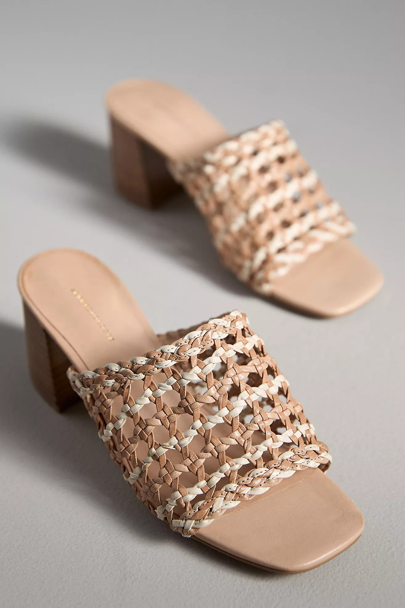 By Anthropologie Woven Block-Heel Mule Sandals | Anthropologie (US)
