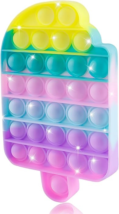 Ice Cream Fidget Toys, Push Bubble Sensory Toy for Kids Toddler Age 3 4 5 7 8 Silicone Stress Rel... | Amazon (US)