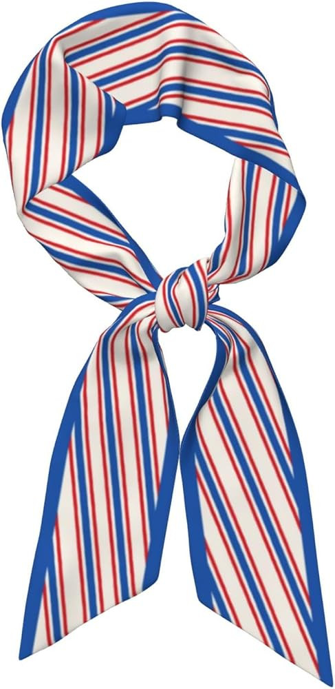 Flag Purse Scarf Patriotic Head Scarves Fashion Satin Hair Neck Scarf for Handbag Accessories | Amazon (US)