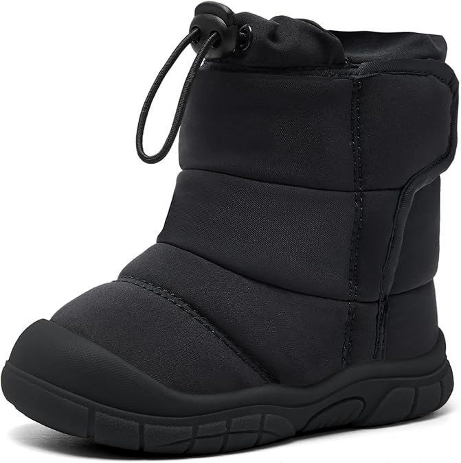 MORENDL Toddler Winter Snow Boots 0-4 Years Boy & Girl Warm Fur Walking Shoes Baby Booties | Amazon (US)