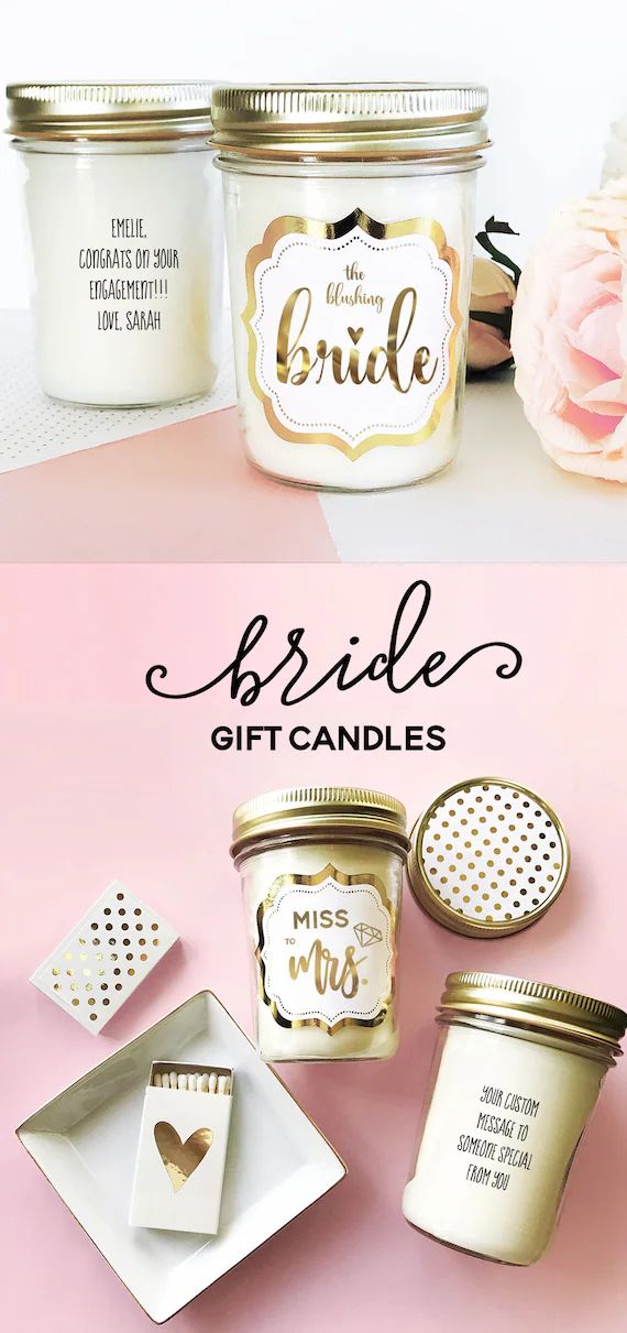 Engagement Gift for Bride to Be Gift Bridal Shower Gift for Bride Miss to Mrs Gift Bride Candle B... | Etsy (US)