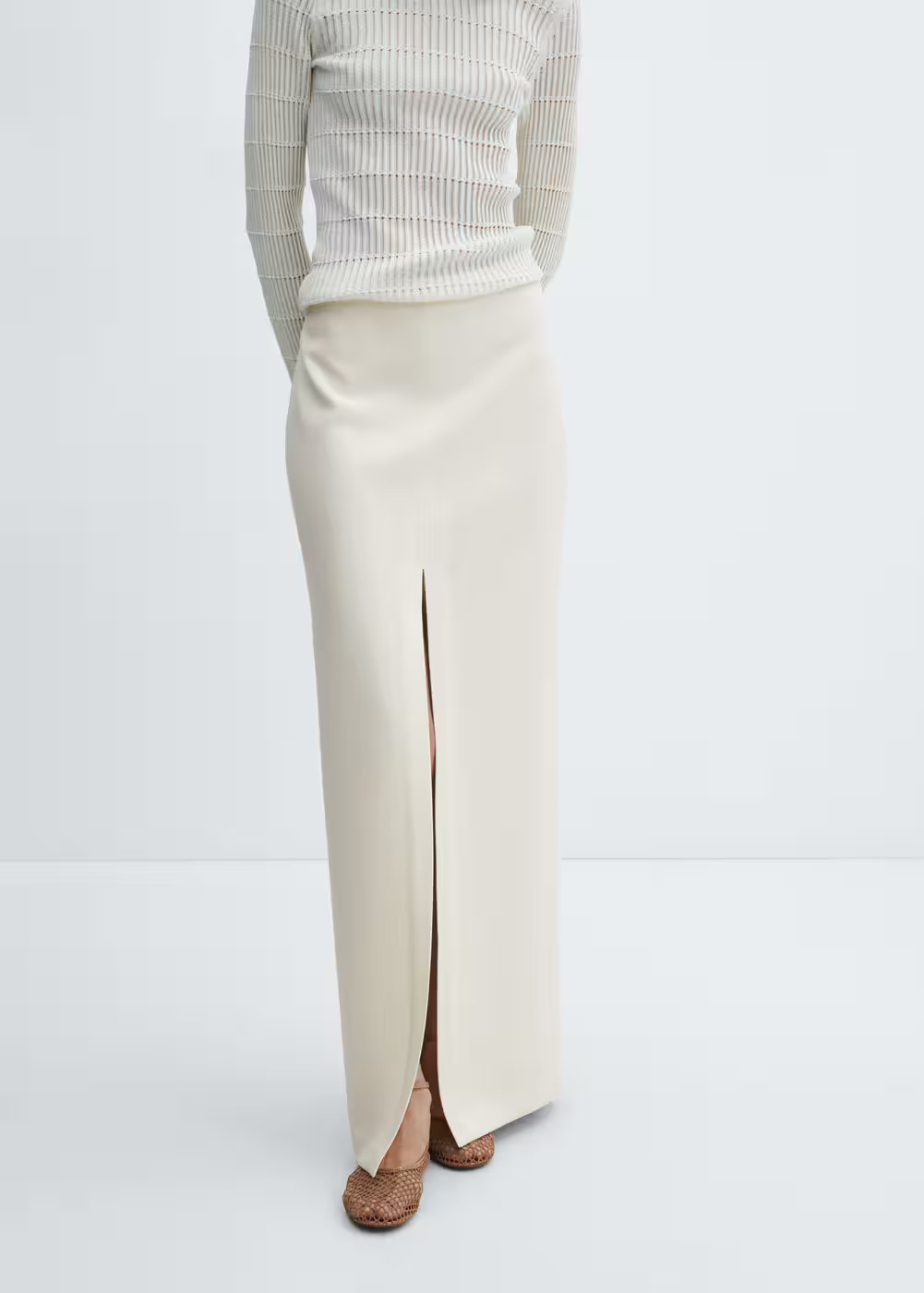 Slit long skirt -  Women | Mango USA | MANGO (US)