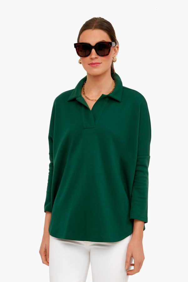 Jaguar Green Easy Polo Swing Sweatshirt | Tuckernuck (US)