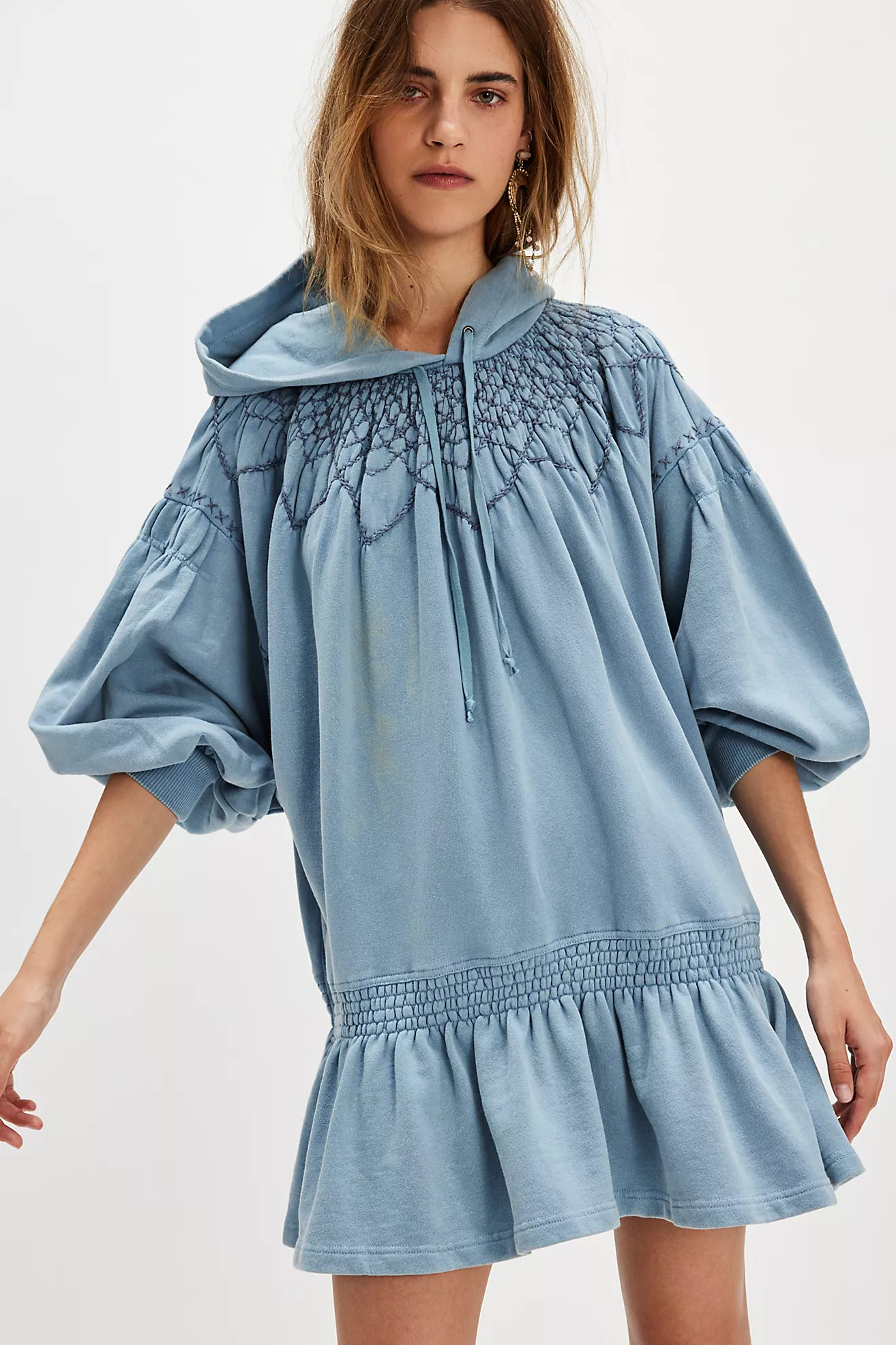 Marty Smocked Mini Dress | Free People (Global - UK&FR Excluded)