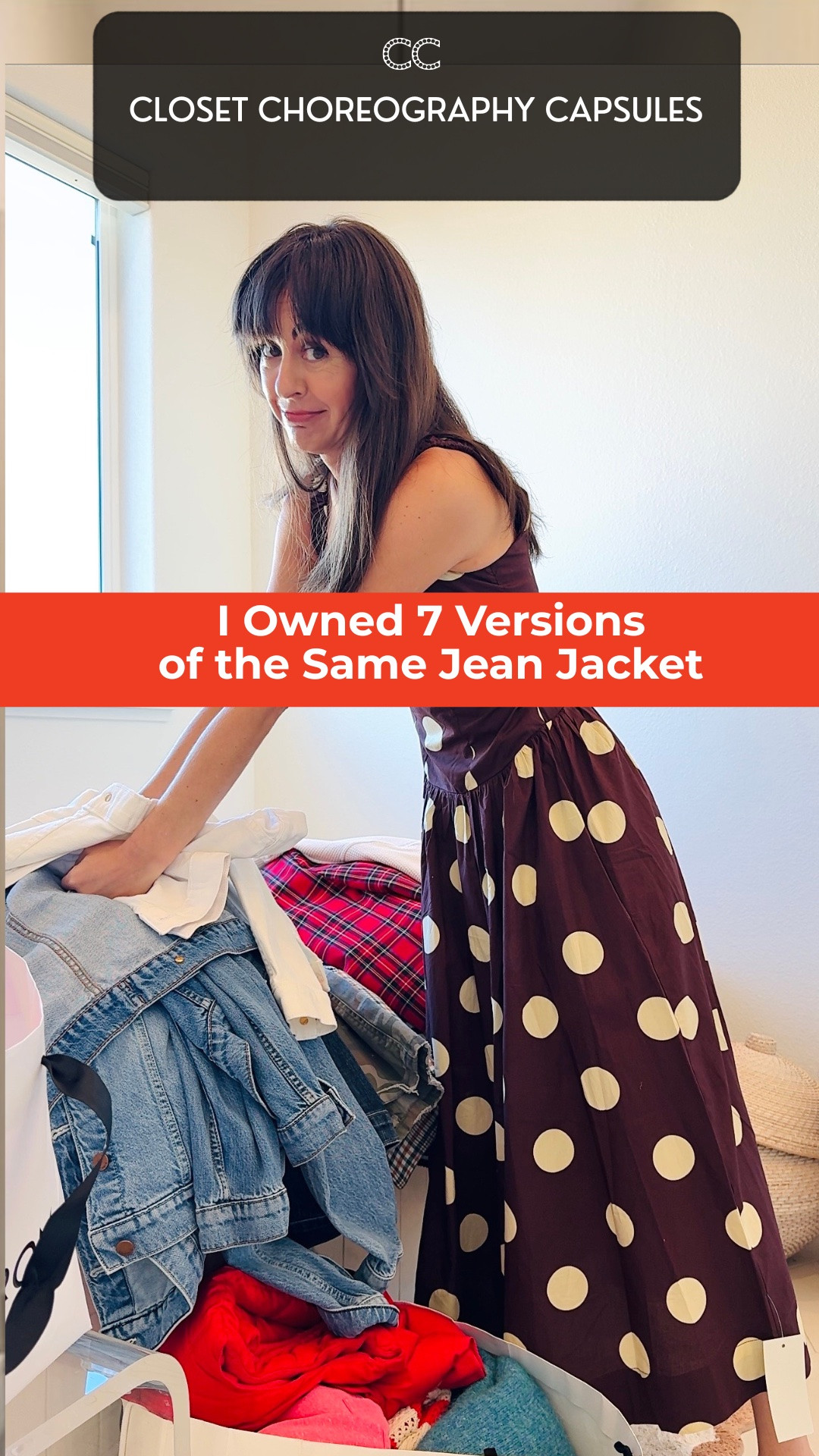 The goal isn’t buying less.

It isn’t getting rid of half your closet.

It’s opening your closet and being able to see all the pieces and outfits you can’t wait to wear.

That’s what this Closet Confessions series is really about.

I recently cleaned out my own crowded closet and decided what deserved the real estate. Turns out I had a lot of jean jackets. They’re on my New Wardrobe Checklist, and this one just made it into my brand-new August Nordstrom Capsule.
