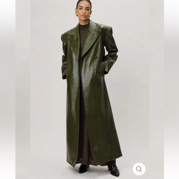 Ronny kobo ROXTON COAT - DARK OLIVE | Poshmark