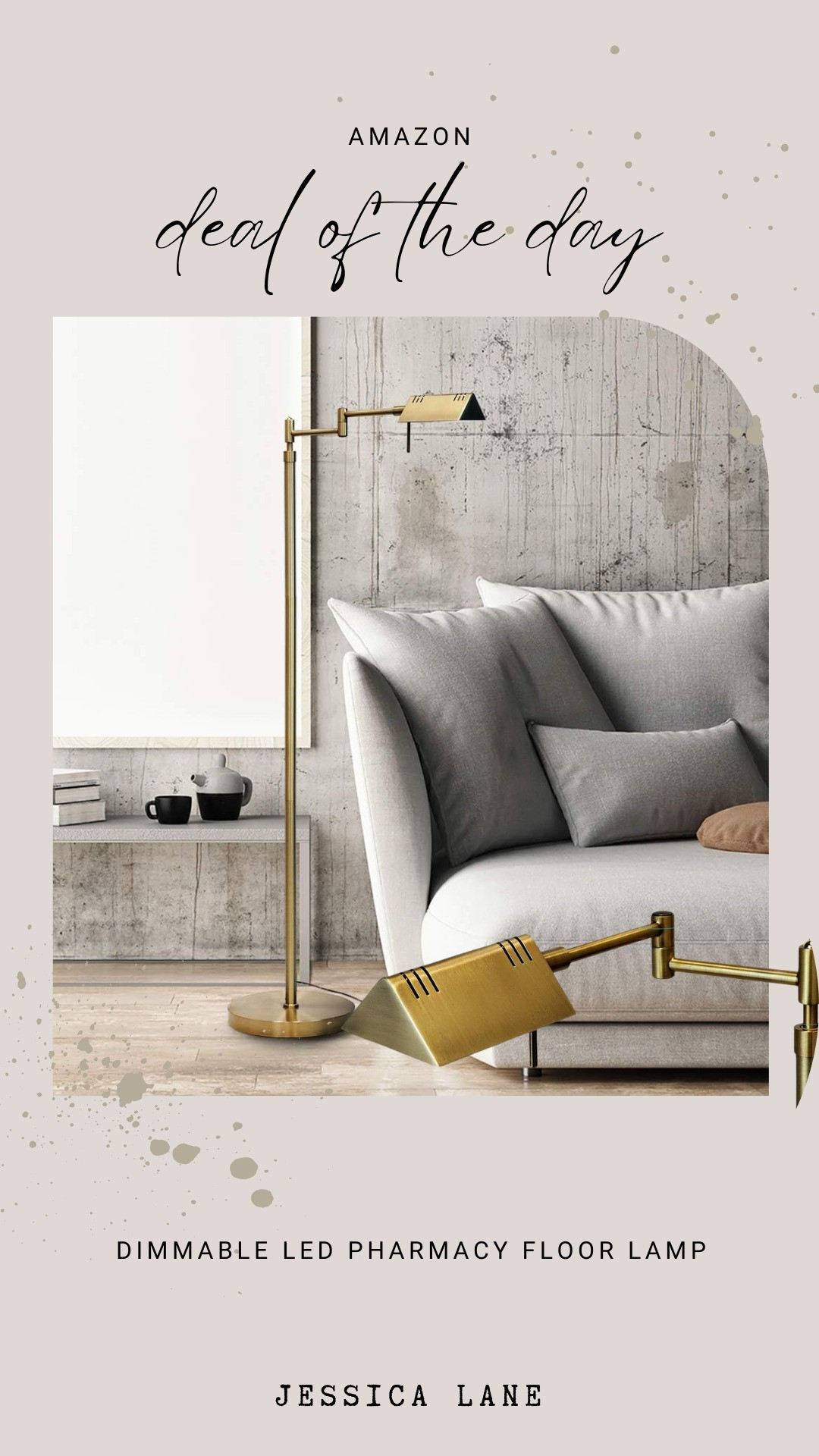 Lighting makes all the difference ✨ This brass pharmacy floor lamp adds a classic, elevated look while the dimmable feature lets you set the mood from bright task lighting to cozy evening glow.#AmazonFinds #LightingMatters

#LTKSaleAlert #LTKHome #LTKFindsUnder100
