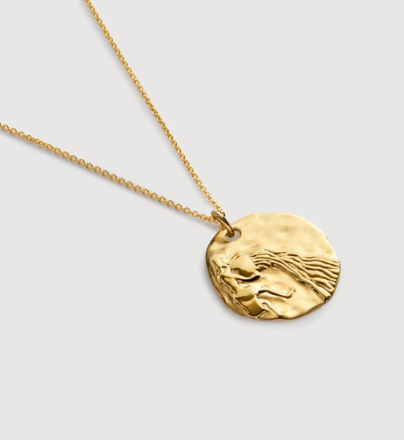 Aquarius Zodiac Chain Necklace | Monica Vinader (Global)