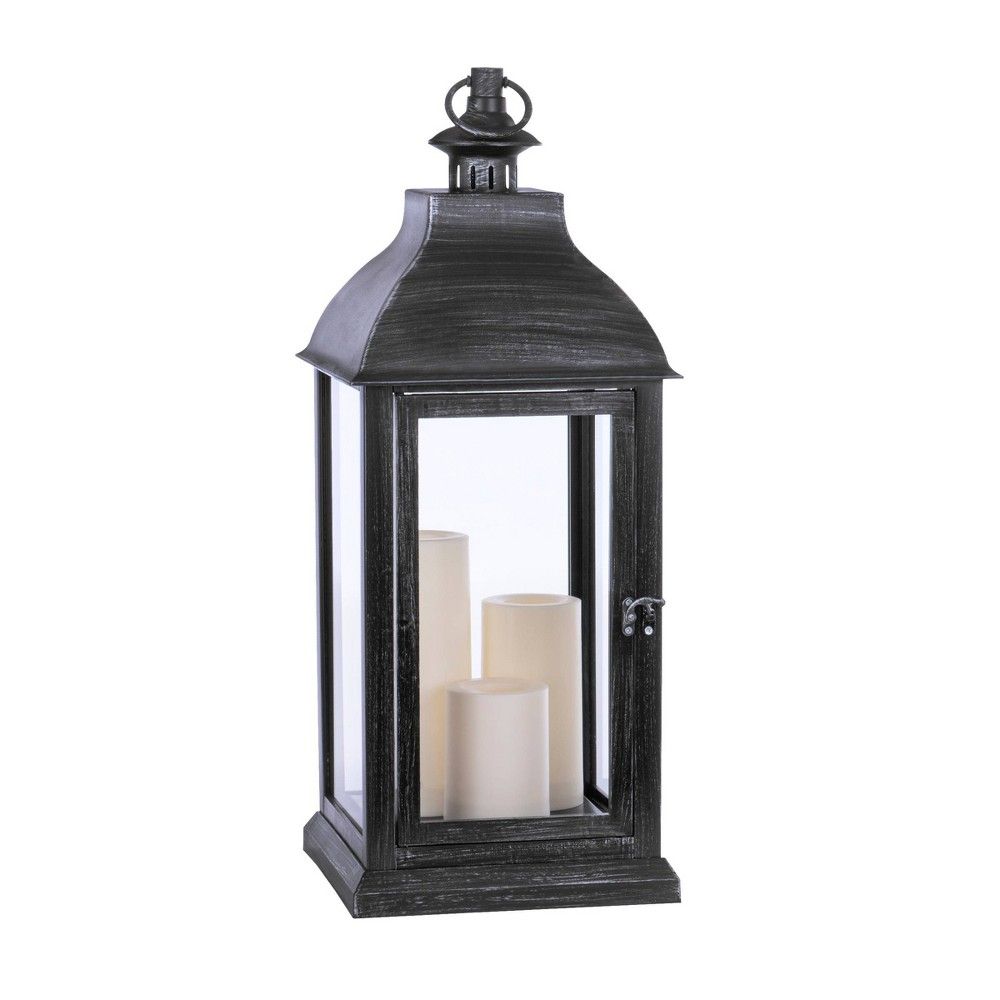 6"" Indoor/Outdoor Battery Operated Candle Lantern Black - Sterno Home | Target