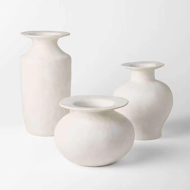 Exaggerated Rim Ceramic Tall Vase - Threshold™ designed with Studio McGee | Target