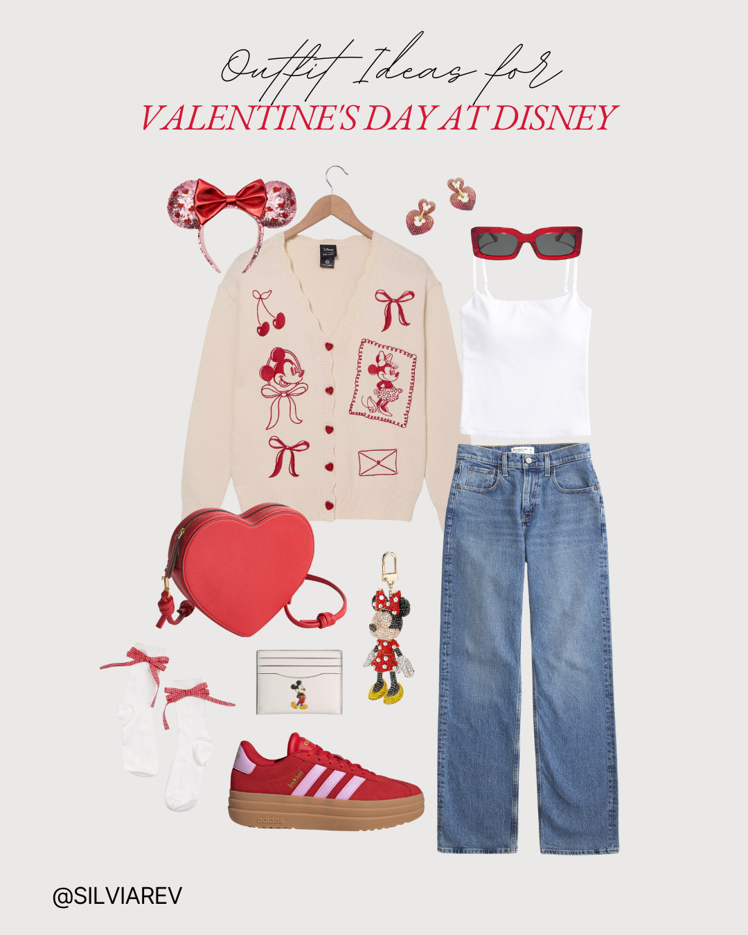 #WhatToWear to the Disney parks during #ValentinesDay season or for Sweetheart Nights!

#DisneyWorld #OOTD #DisneyOutfits #Disneyland #DisneyAdult #DisneyClothes #DisneyParks #Valentine #Adidas #Abercombie #VeraBradley #Baublebar #Coach  

 #LTKHoliday #LTKootd #LTKSeasonal