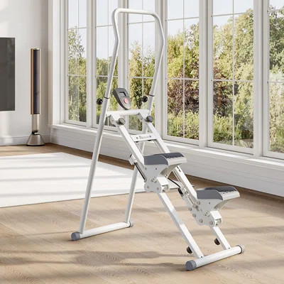 Folding Stair Stepper for Home Exercise â Compact Stair Climber with Adjustable Handlebar, Resistance Levels, and 300 lbs Capacity for Full-Body Wor | Wayfair North America