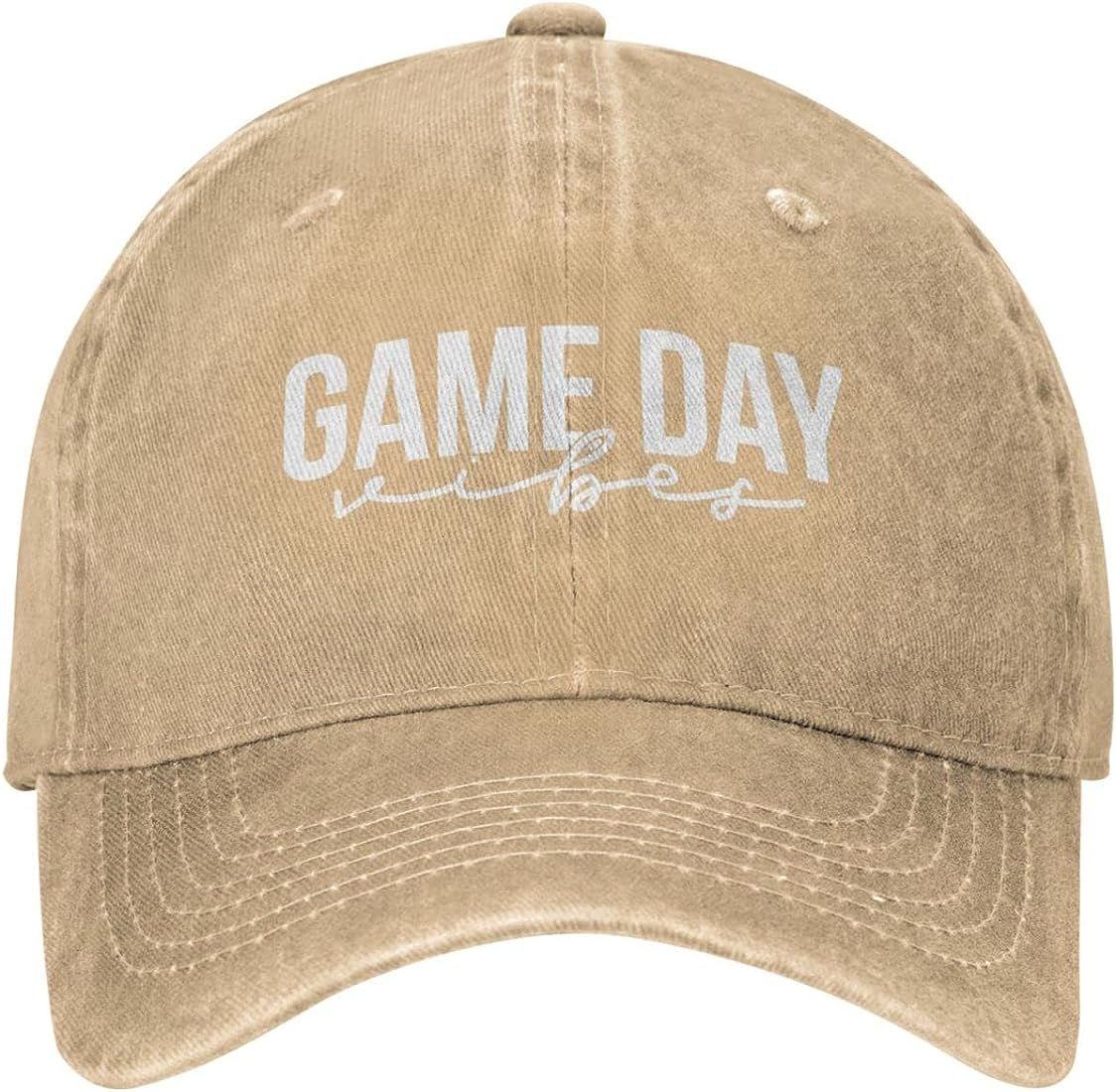 Hat Game Day Vibes Hat for Men Baseball Caps Cute Caps | Amazon (US)