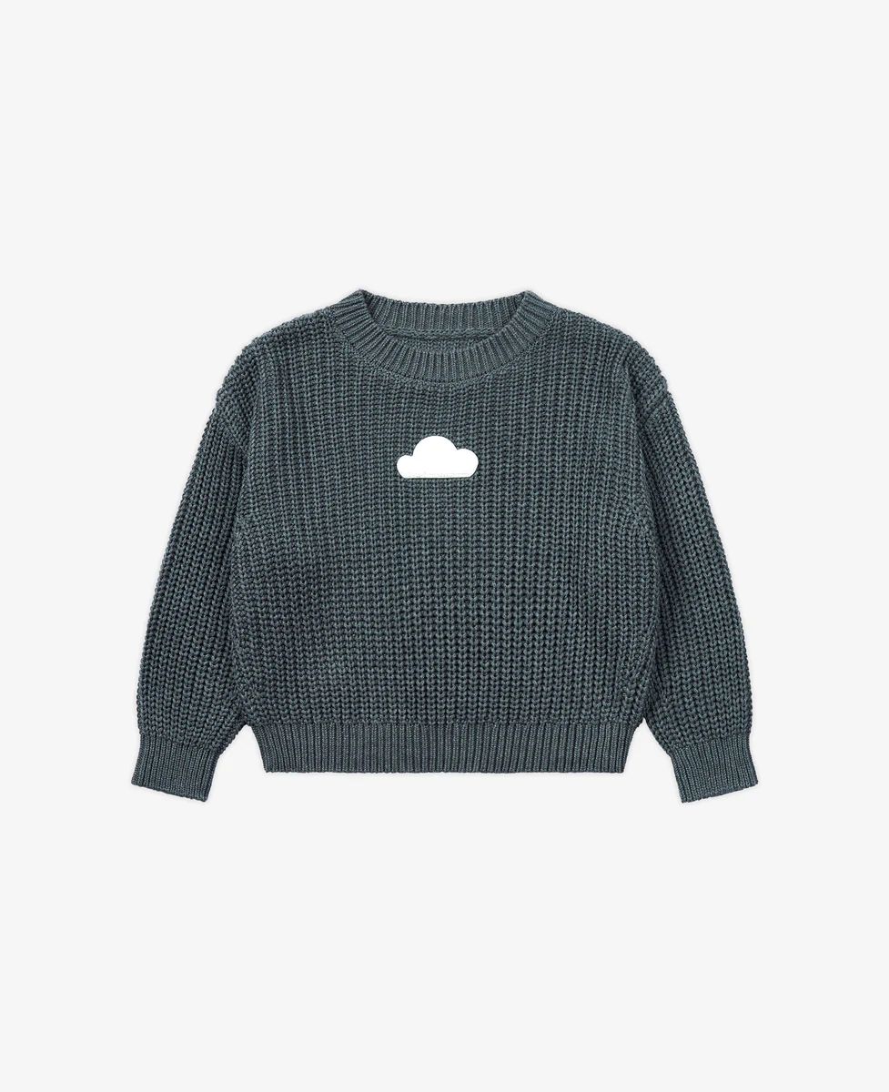 Oversized Knit Sweater - Stone | Petite Revery
