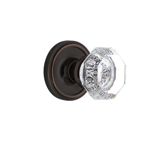 Rope Rosette with Crystal Door Knob | Wayfair North America