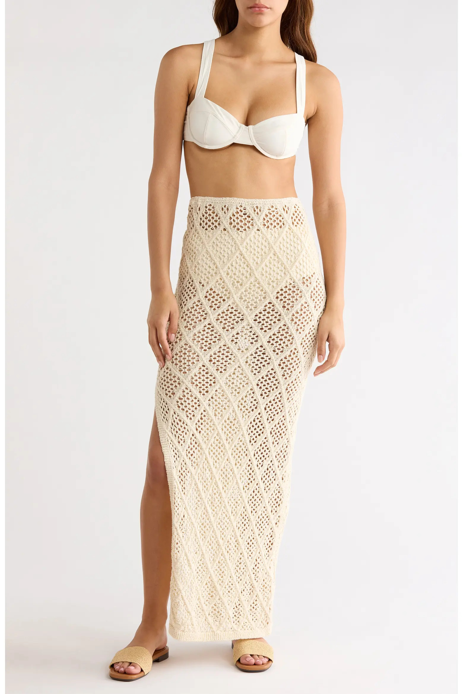 Lace Side Slit Cover-Up Maxi Skirt (Women) | Nordstrom | Nordstrom