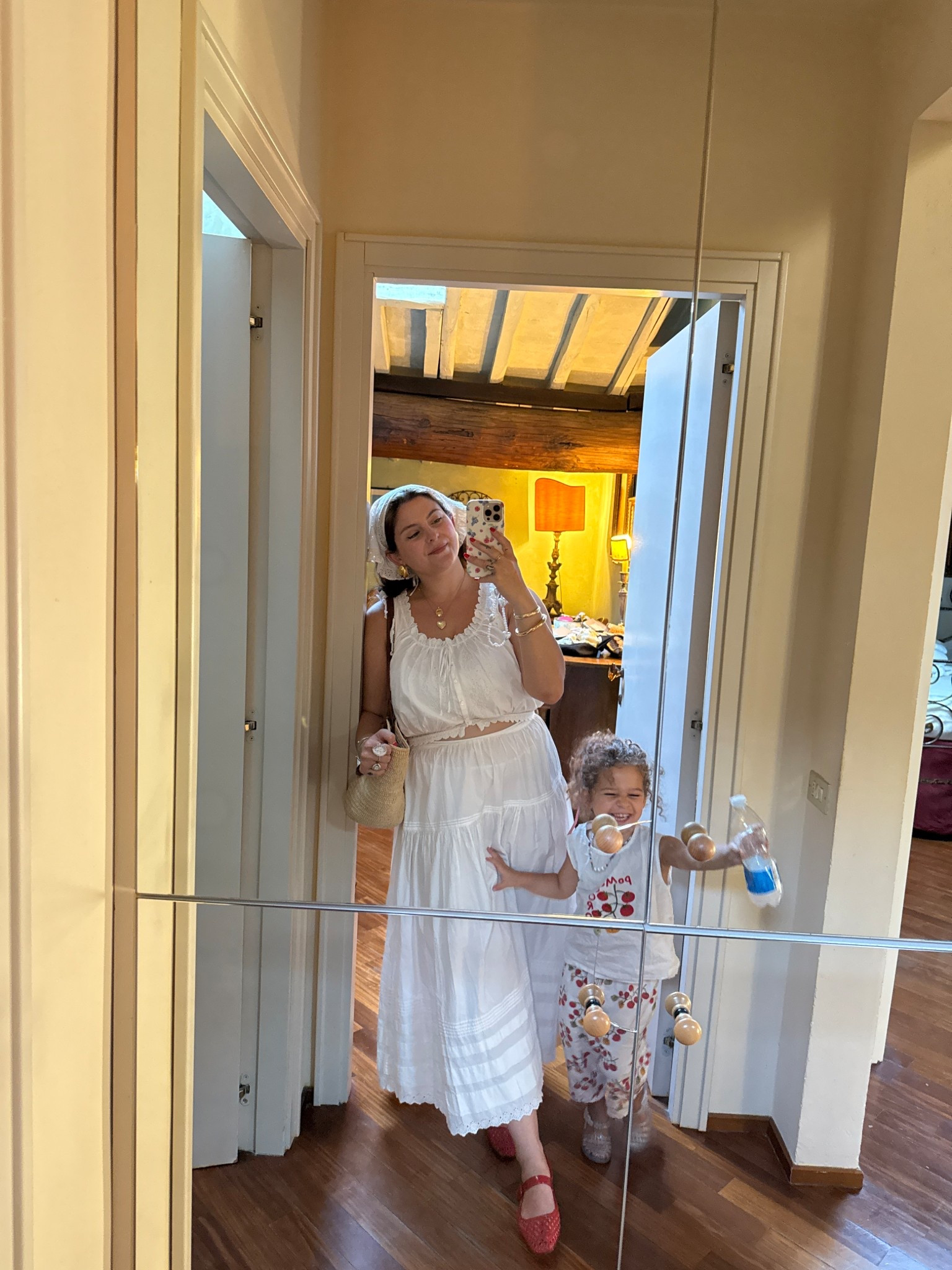 Doen traveler top with eyelet details size L

Doen Sebastiane white maxi skirt eyelet details 

Hair scarf eyelet, Sezane basket bag
Sam Edelman jelly flats code NOELLE20 to save 

#LTKShoeCrush #LTKStyleTip #LTKMidsize