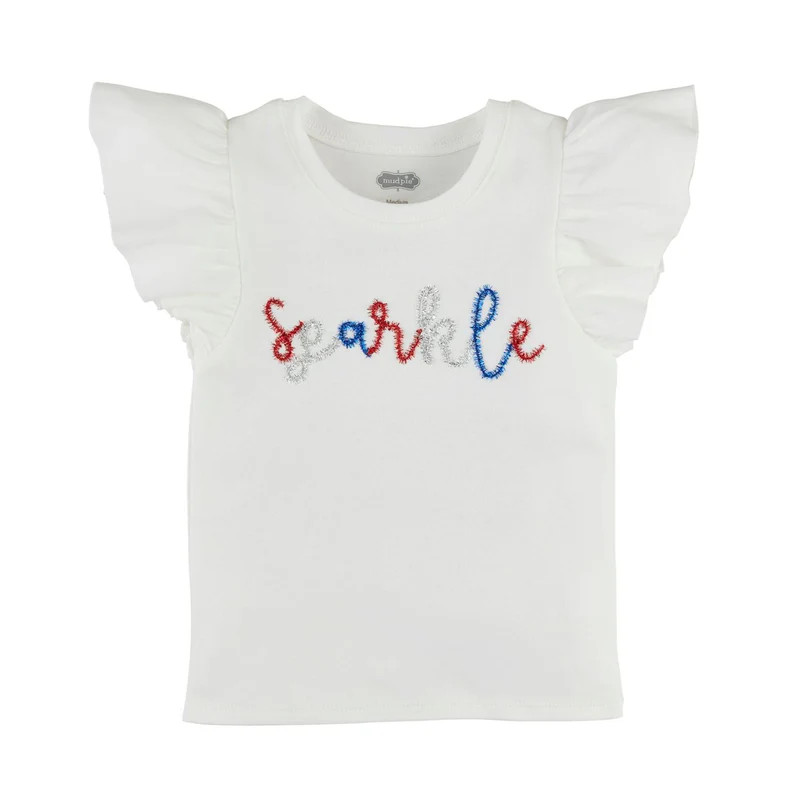 Patriotic Flutter Sleeve Knit Shirt | Classic Whimsy