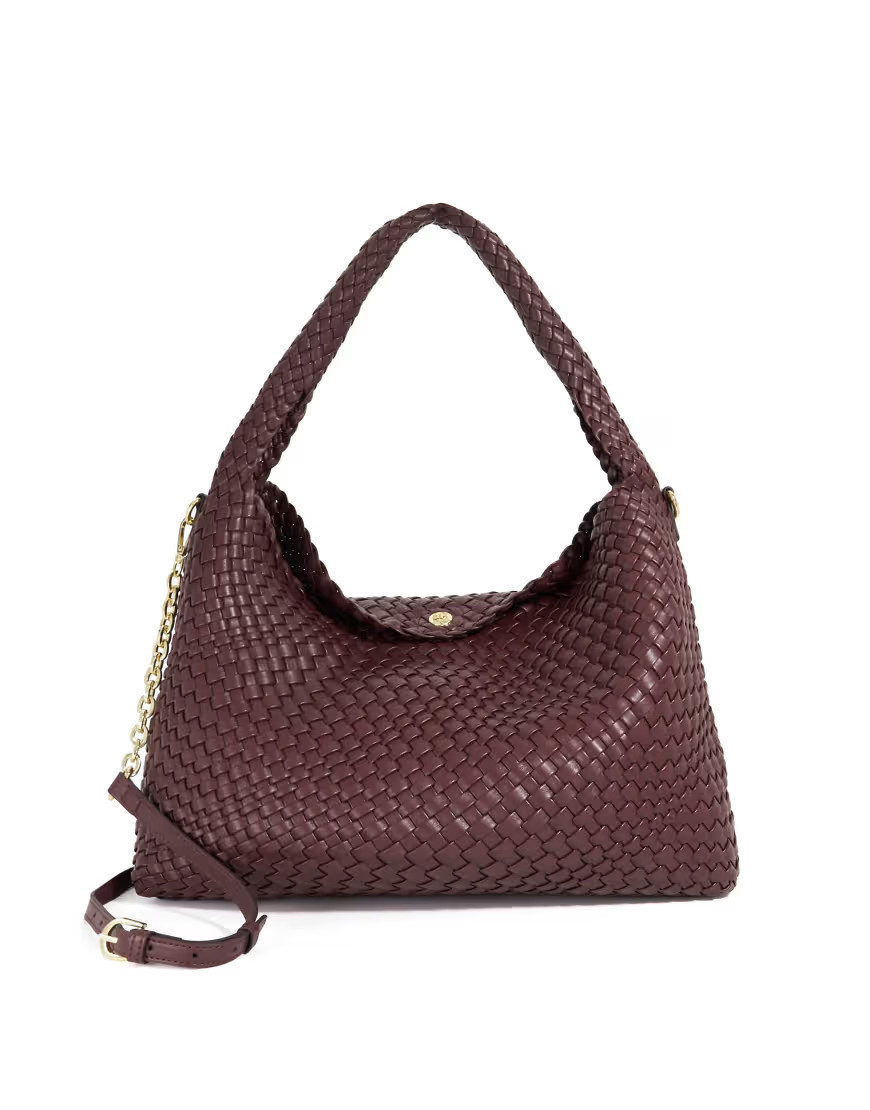 Dune London Deliberate l shoulder bag in burgundy-Red | ASOS (Global)