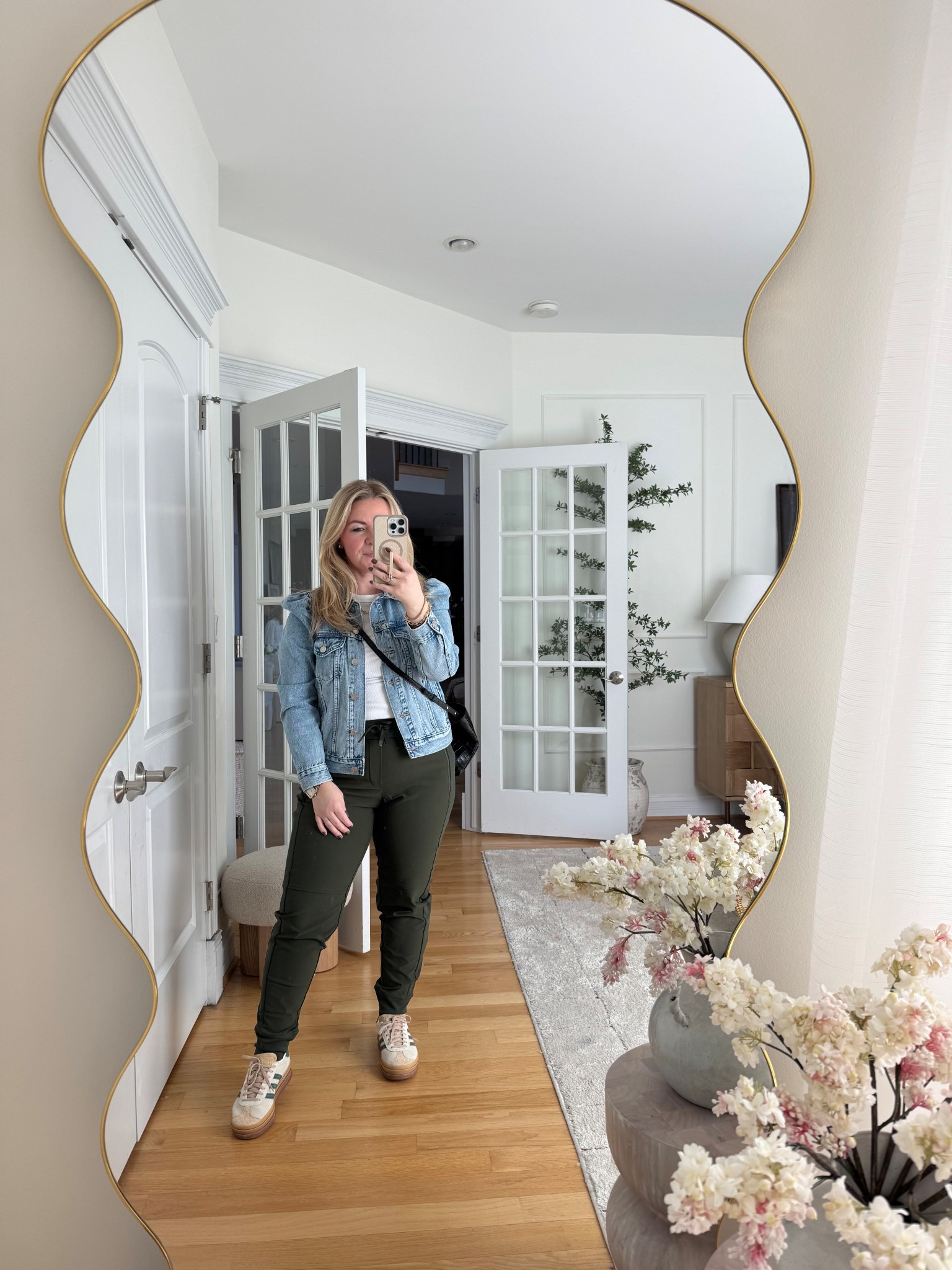 Spring outfit idea! Loving these joggers! I grabbed them in two colors and these sneakers are so comfy!!  #springoutfit #outfit #joggers #adidas #bag #sneakers #outfitidea #traveloutfit 

#LTKShoeCrush #LTKMidsize #LTKSpringSale