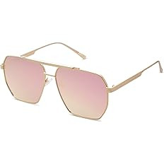 SOJOS Retro Oversized Square Polarized Sunglasses for Women Men Vintage Shades Classic Large Meta... | Amazon (US)