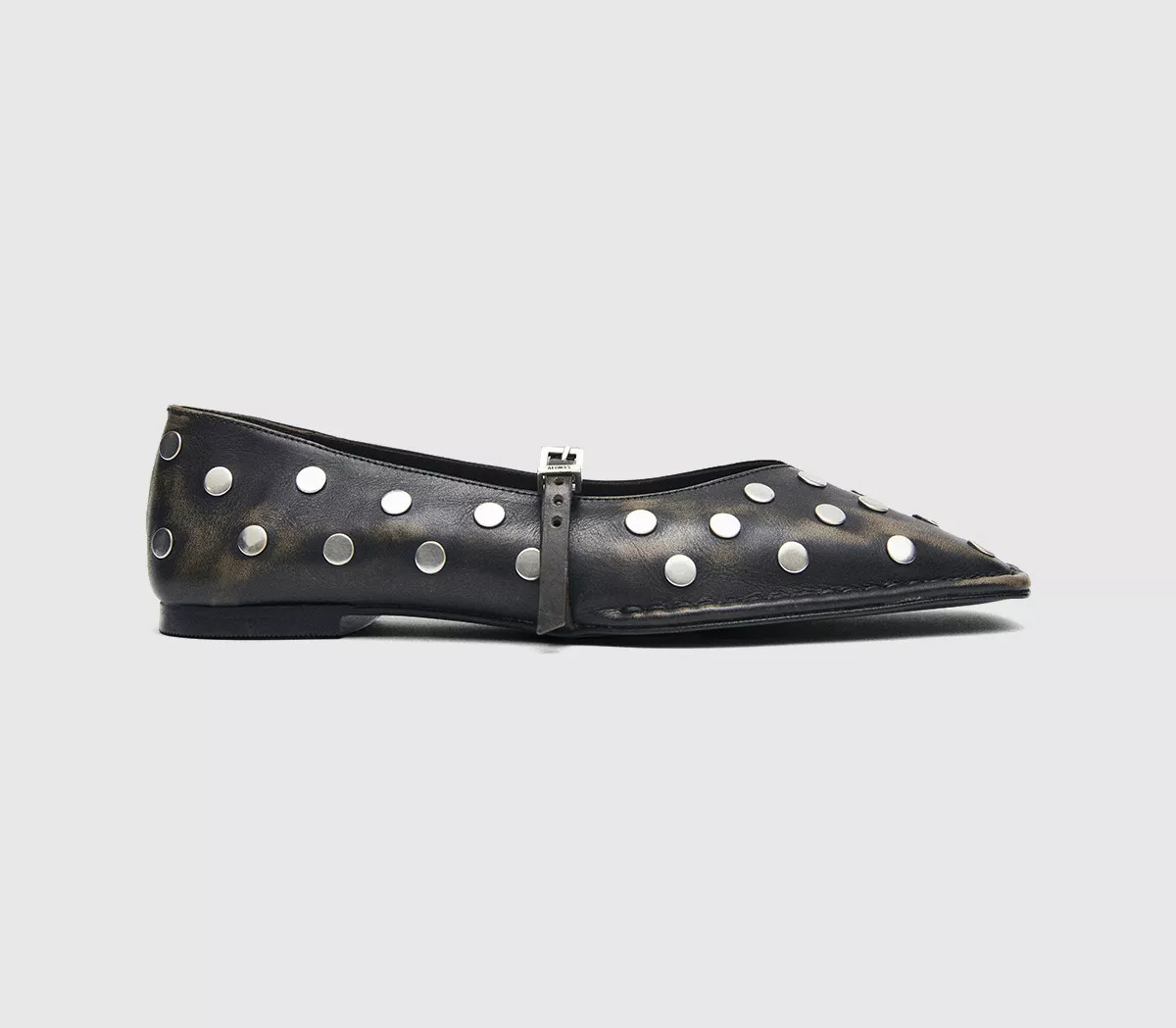 Sway All Studs Buckle Ballet Pumps | Office Shoes (UK)