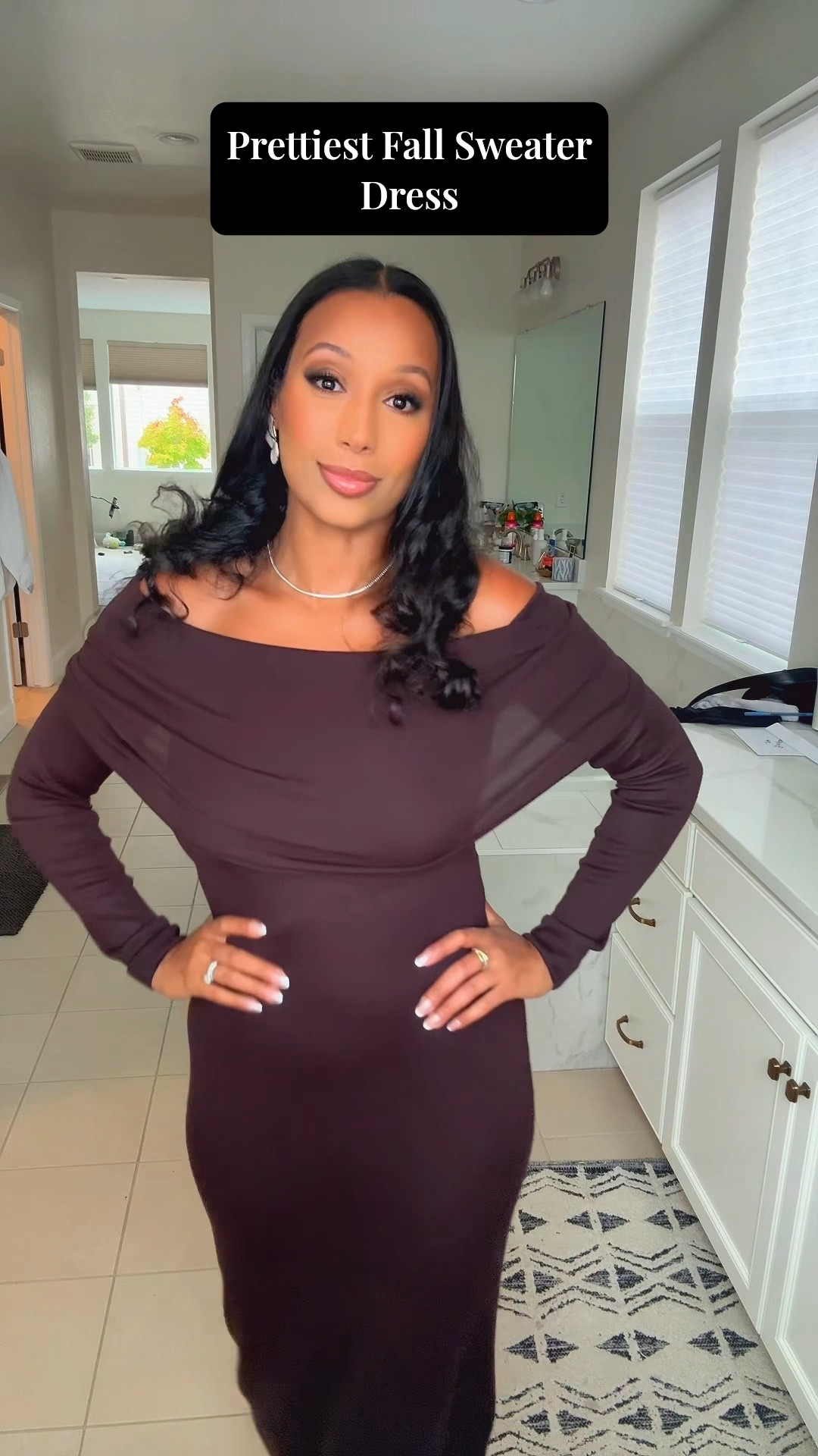 Loving BROWN this season, and this sweater dress can be dressed up or down which makes it perfect for Fall 🍁🍂🍃

#Fashionfinds #fashiontrends #momstyle #affordablefashion #datenightoutfit #momfashion #momaesthetic, #fallfashion #fallstyle #sweaterdress 

#LTKFindsUnder50 #LTKMidsize #LTKSeasonal