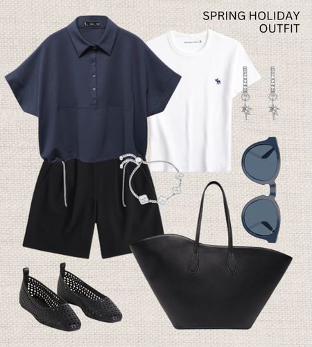Spring holiday outfit 🛫 

Read the size guide/size reviews to pick the right size.

Leave a 🖤 to favorite this post and come back later to shop

Spring outfit, vacation outfit, holiday outfit, resort outfit, striped bathing suit, swimsuit, wide trousers, navy trousers, jcrew, t-shirt, abercrombie, one shoulder swimsuit, strappy sandals, camel tote bagg, drawstring t-shirt, perforated ballerina’s, casual outfit, casual style, sunglassess

#LTKstyletip #LTKSeasonal #LTKtravel