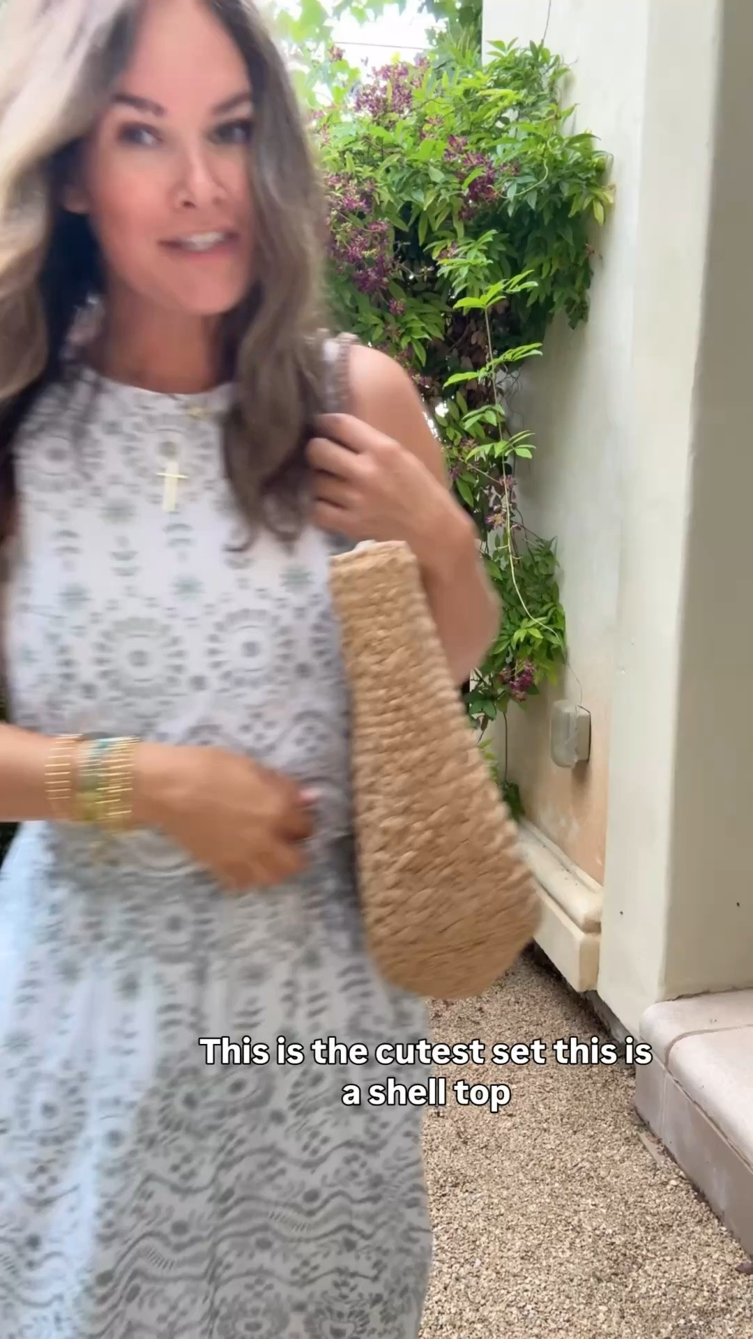 How cute is this matching set from Loft?! I love that you can wear each piece together for an effortless summer look or style them separately for so many different outfits. Paired with this tote, it gives the perfect coastal, vacation-ready vibe.

#LTKSeasonal #LTKootd #LTKgrwm