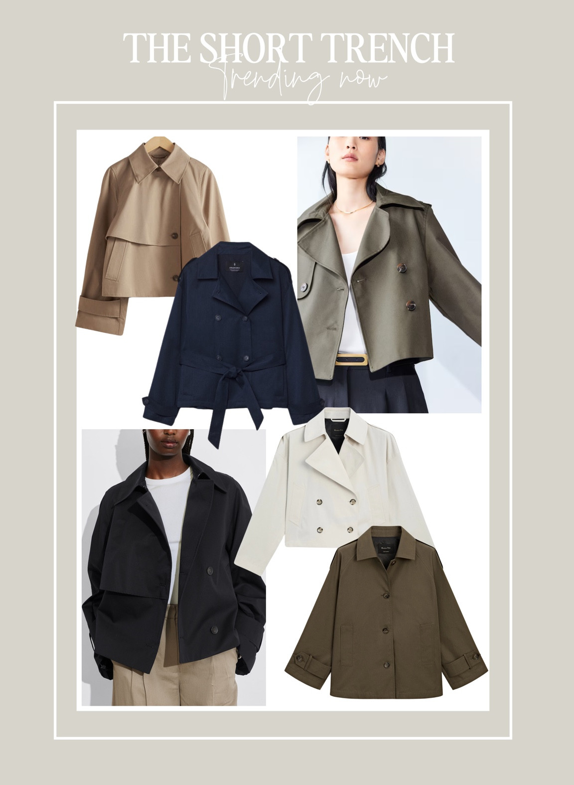 The short trench coat 🧥 

Trending now / transitional season / autumn jackets / rainy day jacket / cropped trench / high street fashion / & other stories / H&M / massimo dutti 

#LTKautumn #LTKuk #LTKeurope