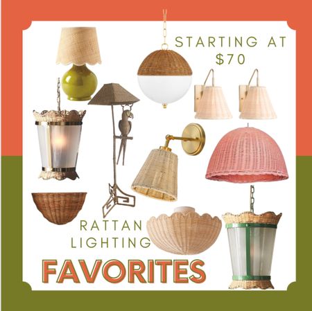 We love adding a pop of rattan to any project! Here are a few our our favorite woven lighting to add this classic touch to your home. 

#LTKsalealert #LTKhome #LTKunder100