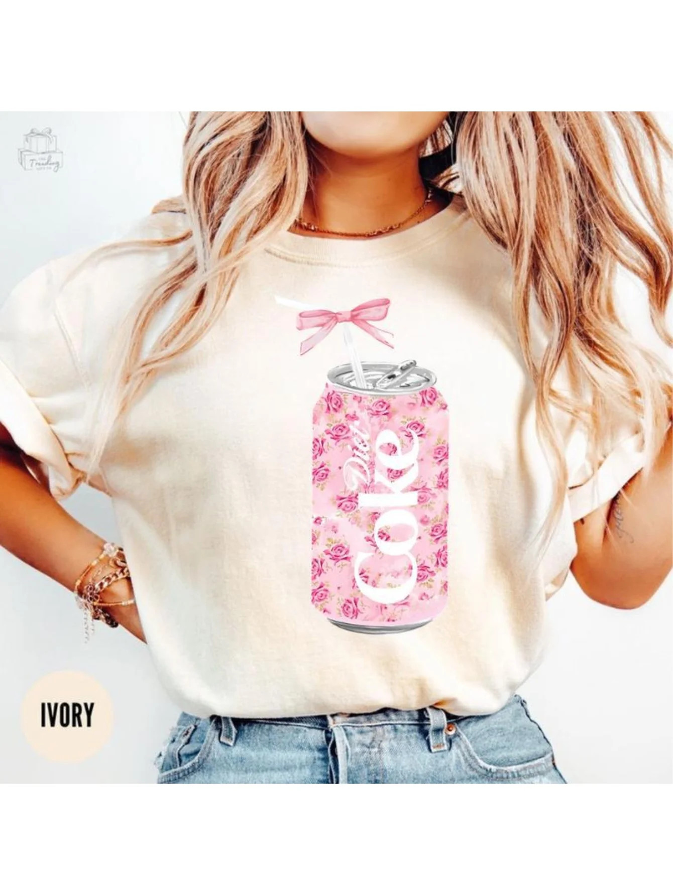 Generic(No ratings yet) Comfort Colors Coquette Diet Coke Tshirt Floral Diet Coke Aesthetic, Gift... | Walmart (US)