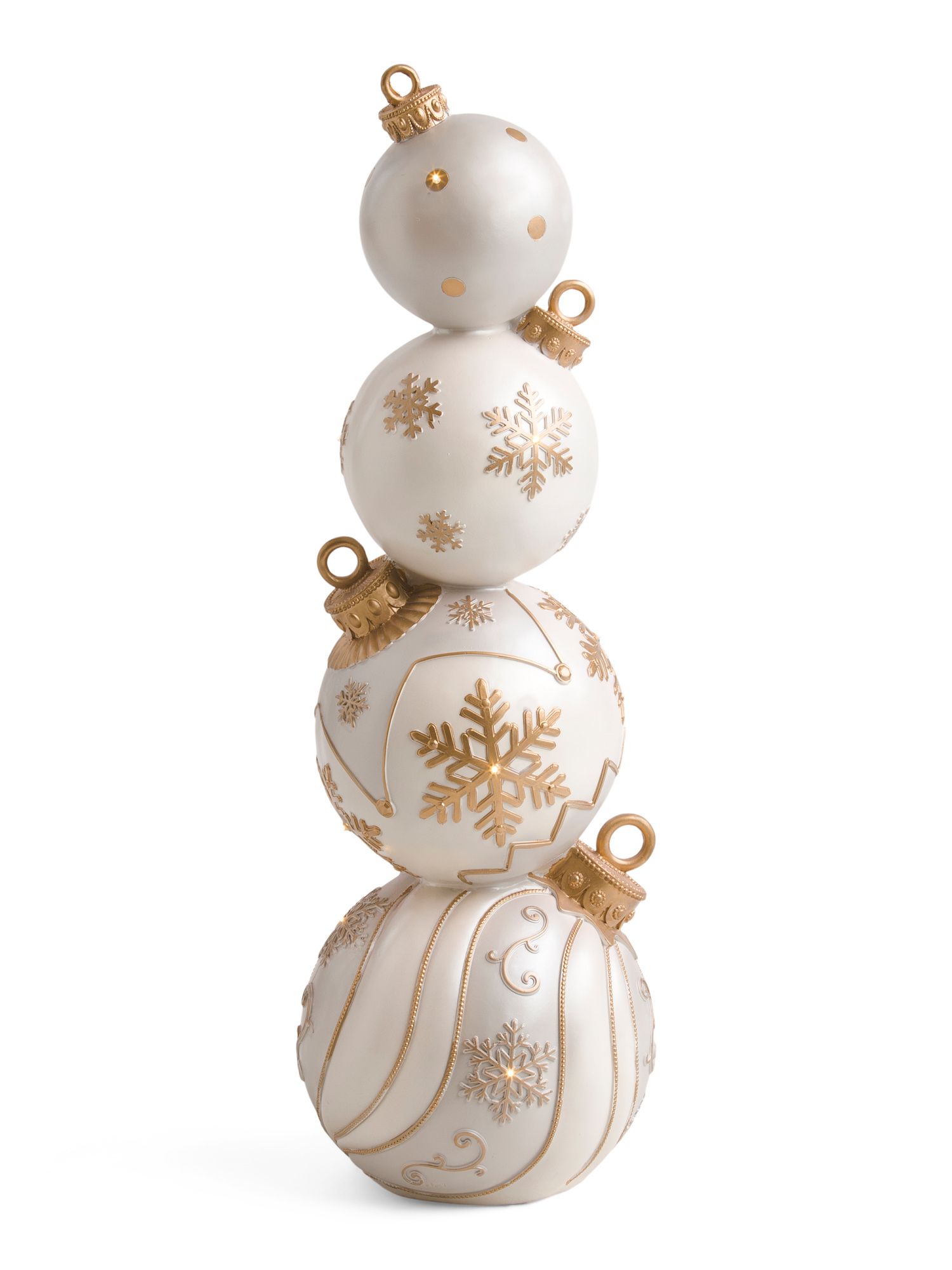 35in Outdoor Safe Led Stacked Ornaments | Marshalls