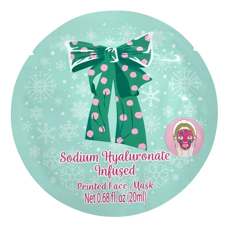 Printed Sodium Hyaluronate Extract Infused Sheet Face Mask. Intensively Hydrate Dull Skin. For Al... | Walmart (US)