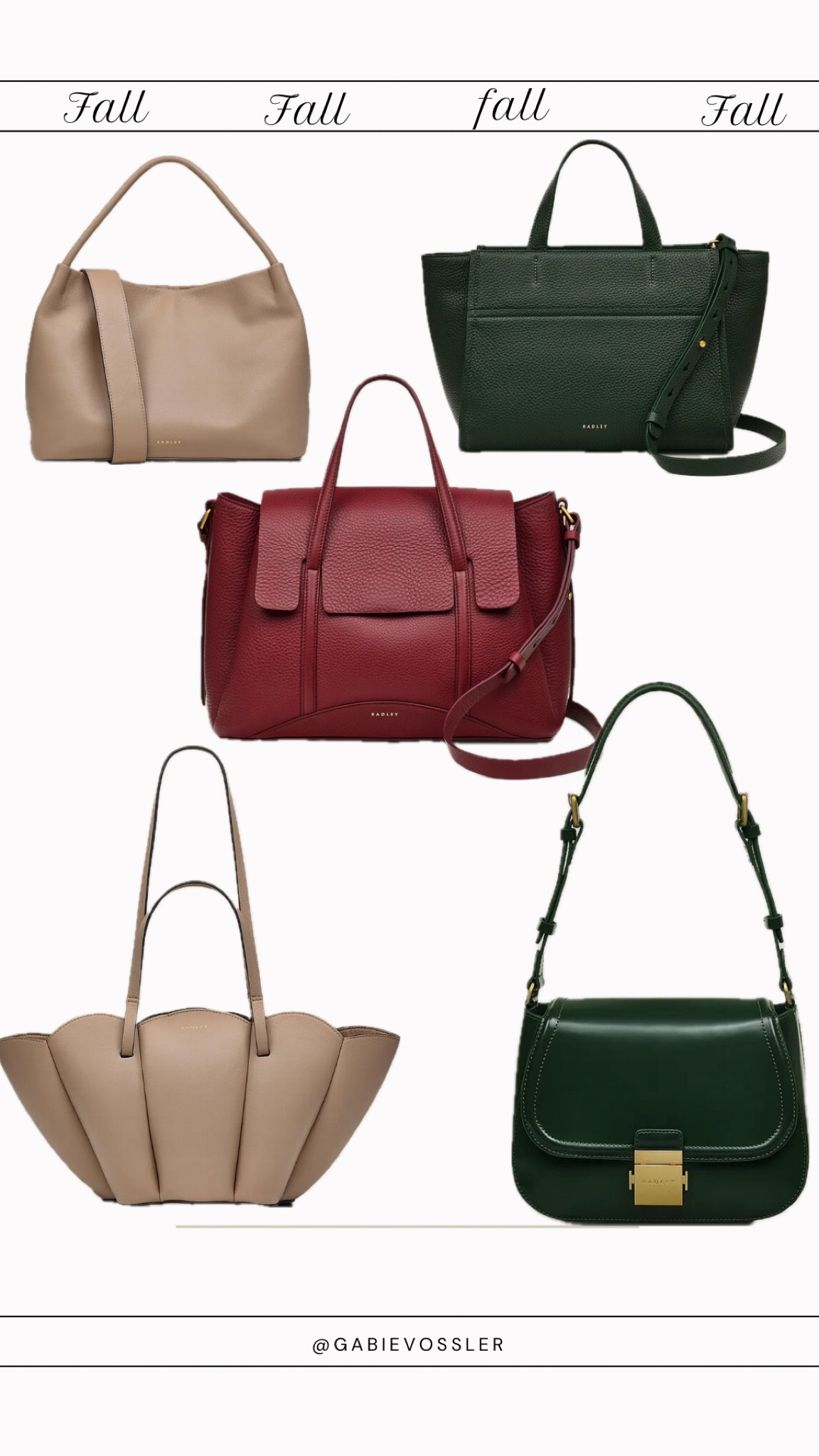 Fall bags in the perfect autumn trending shades from Radley London 

#LTKFallSale #LTKCon #LTKSeasonal