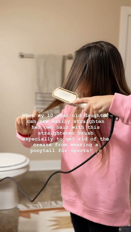It’s so easy to use, heats up easily, has an auto shut off, and the plastic frame protects you from getting burnt!  Now I don’t have to straighten her hair every morning.  My daughter can do it herself!
.
.
.
.
.
Hair tool - haircare - tween #hair #hairtutorial #hairstraightening #haircare #tween

#LTKfindsunder50 #LTKbeauty #LTKkids