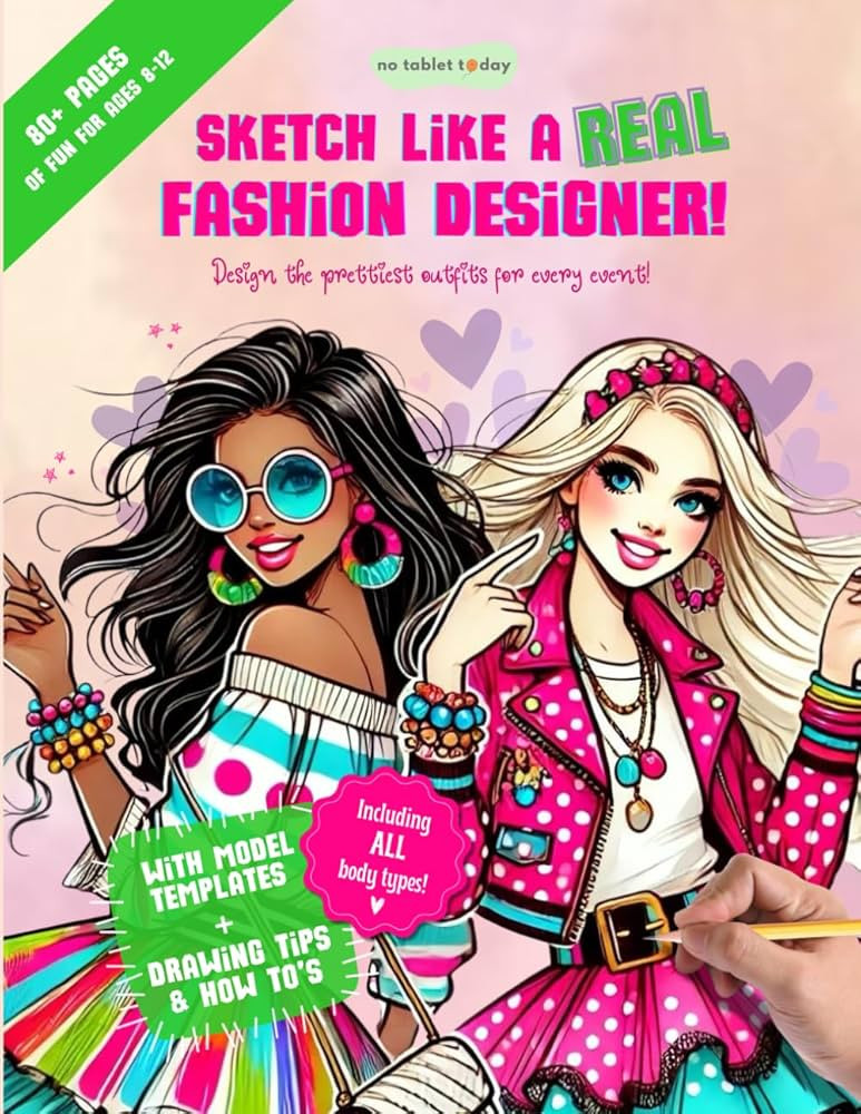 Sketch Like a Real Fashion Designer: Design the Prettiest Outfits For Every Event | Amazon (US)