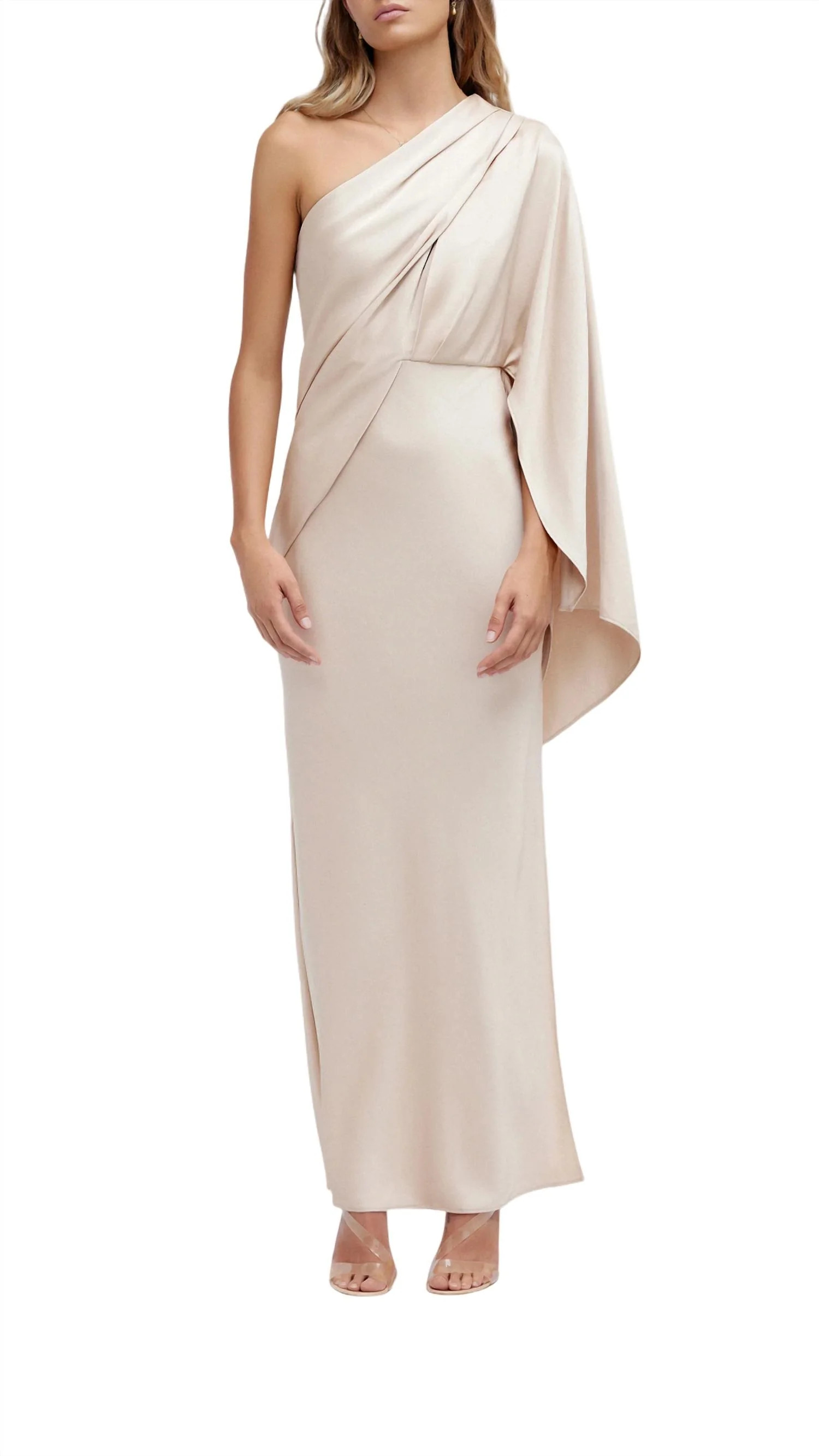 Kelsie Dress In Almond | Shop Simon