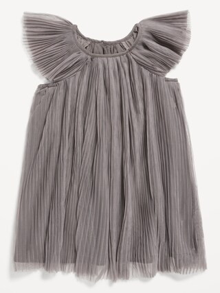 Pleated Tulle Swing Dress for Toddler Girls | Old Navy (US)
