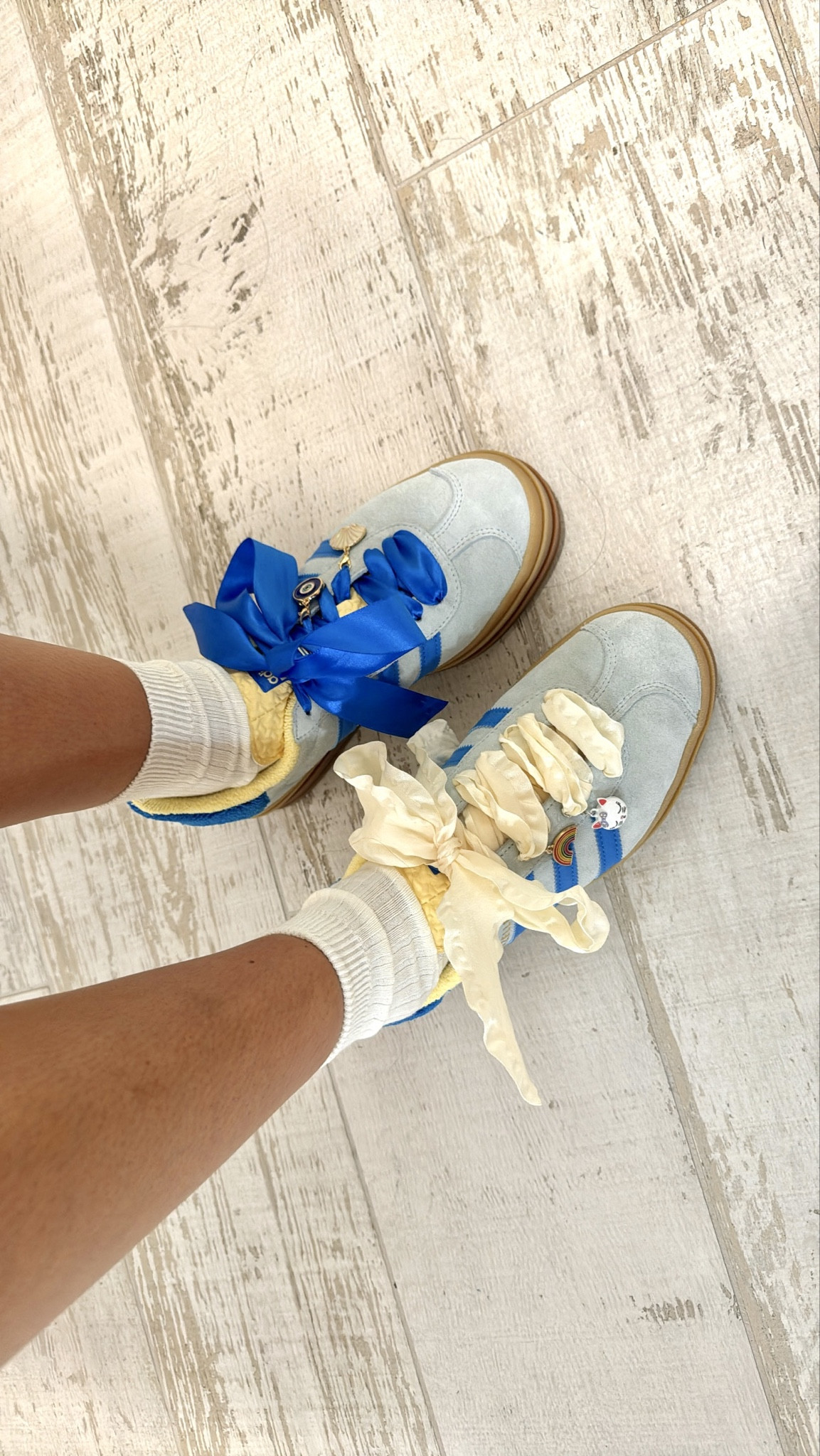 CUSTOMIZED RIBBON ADIDAS GAZELLE BOLD WITH CHARMS!

#LTKshoecrush #LTKsalealert #LTKstyletip