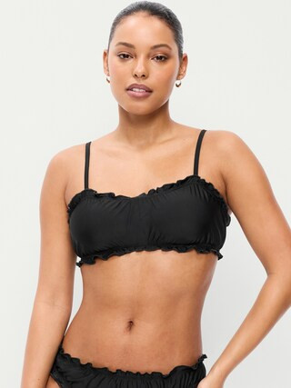 Scoop-Neck Ruffle Swim Top | Old Navy (US)