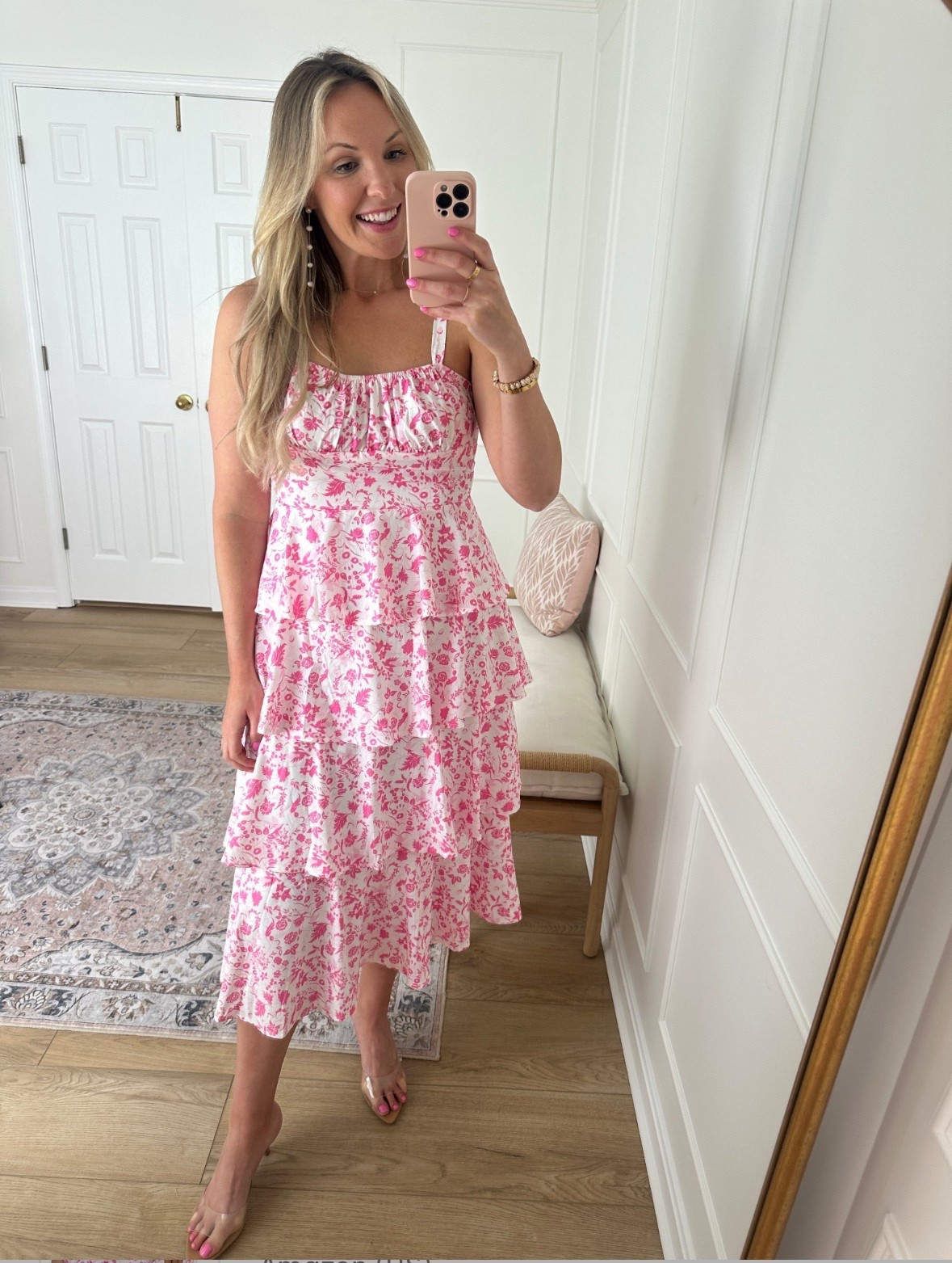 Floral dress - Wedding guest dress - wearing a med 

#LTKParties #LTKWedding #LTKMidsize