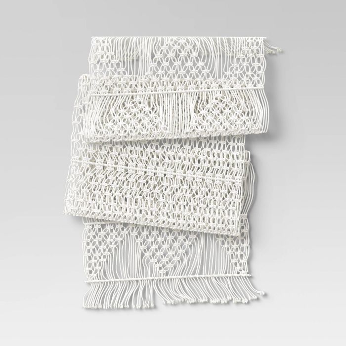 Cotton Macrame Runner White - Opalhouse™ | Target