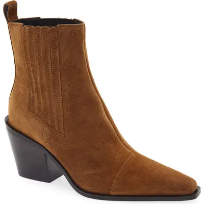 rag & bone Newbury Chelsea Boot in Dark Chocolate Suede at Nordstrom, Size 39 | Nordstrom