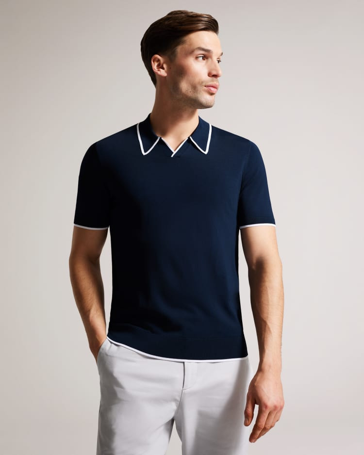 Short Sleeve Rayon Polo Shirt | Ted Baker (US)